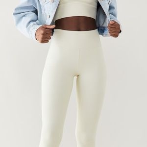 Year of Ours Ribbed High Leggings Bone Cream New without Tags Size Small